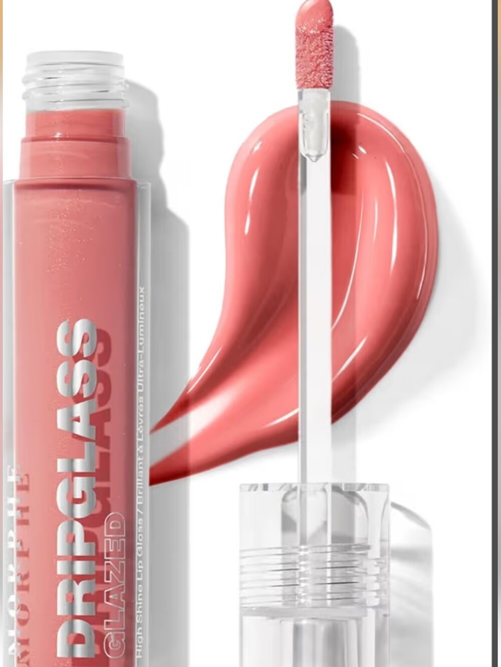 BNIB Morphe Dripglass Glazed High Shine Lip Gloss - Nude Gleam (New)